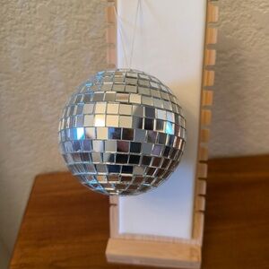 Silver Disco Ball Party Decoration, Mirror Ball, NWOT